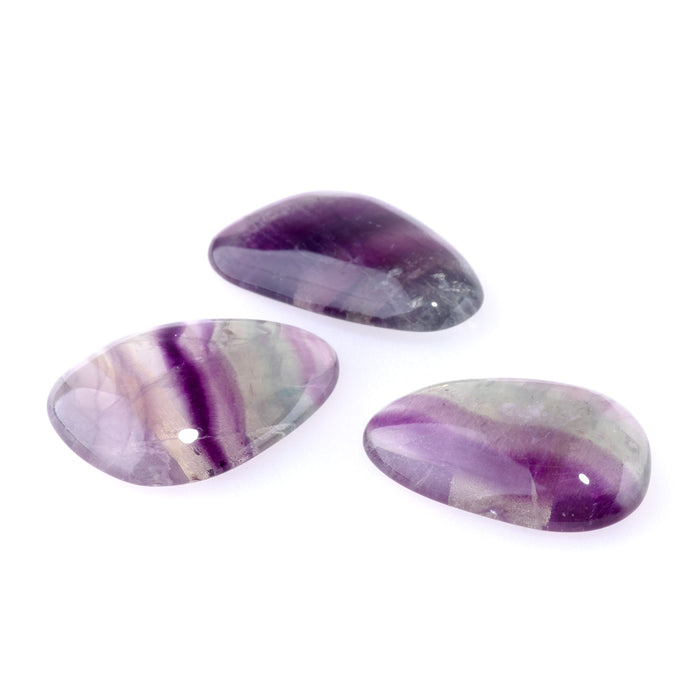 Fluorite 15-19x22-27mm AAA Grade Small Free Form Cabochon