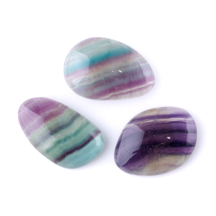 Fluorite 15-22x26-30mm AAA Grade Medium Free Form Cabochon