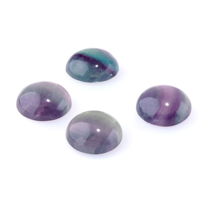 Fluorite 15mm AAA Grade Coin Cabochon
