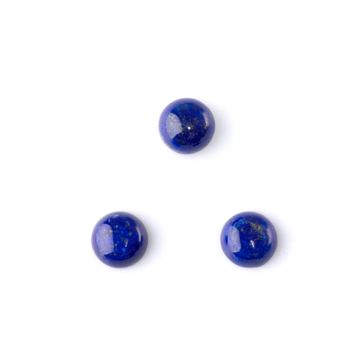 Lapis 10mm AAA Grade Coin Cabochon
