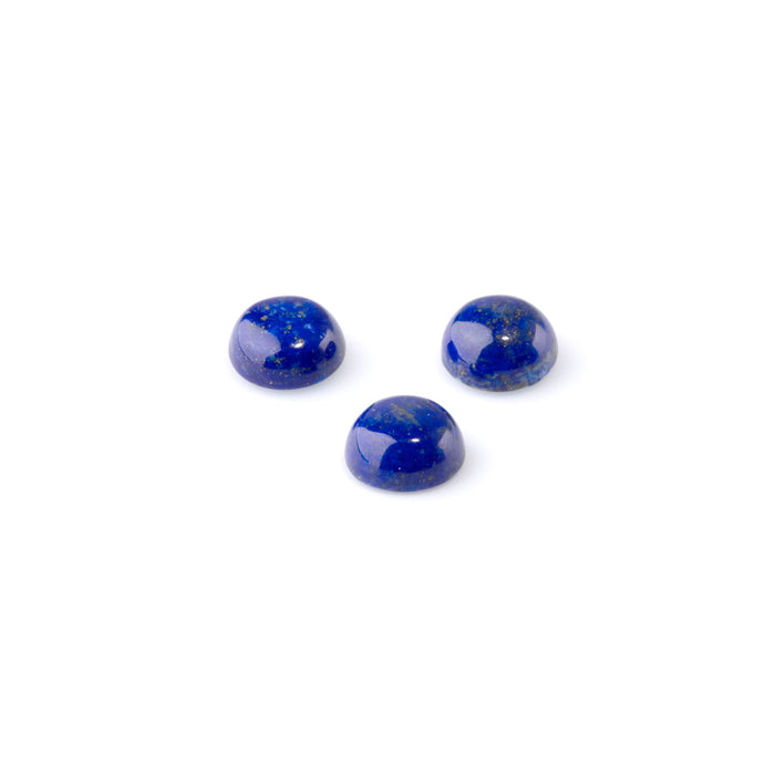 Lapis 10mm AAA Grade Coin Cabochon