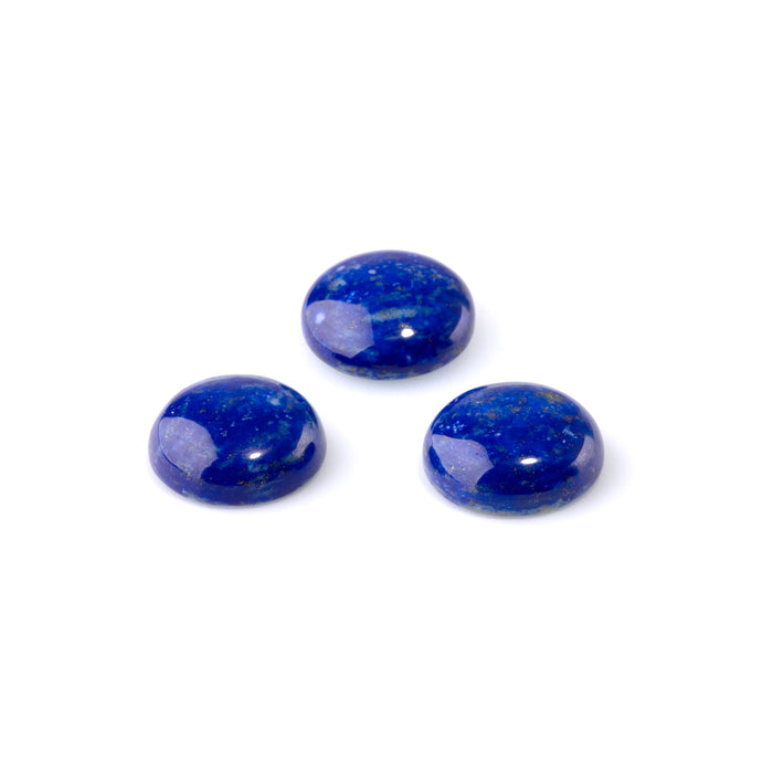 Lapis 15mm A Grade Coin Cabochon