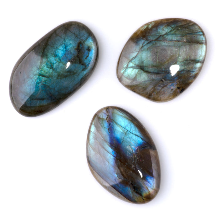 Labradorite 18-25x25-40mm AAA Grade Medium Free Form Cabochon