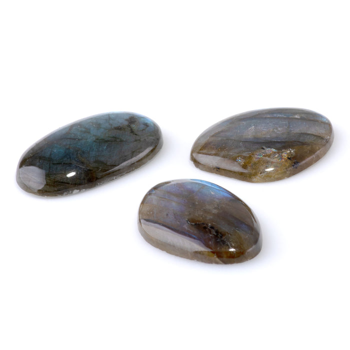 Labradorite 18-25x25-40mm AAA Grade Medium Free Form Cabochon