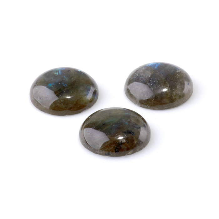 Labradorite 20mm A Grade Coin Cabochon