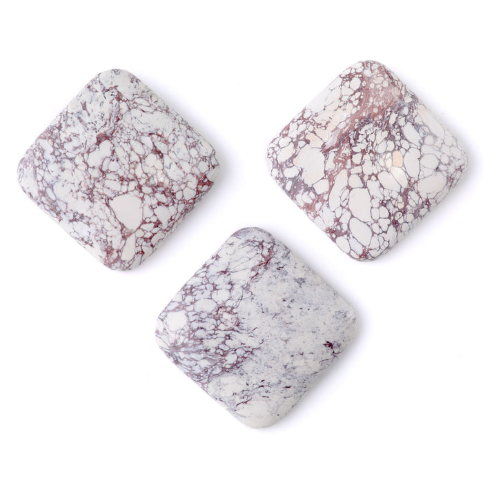 Wild Horse Magnesite 30mm AAA Grade Square Cabochon