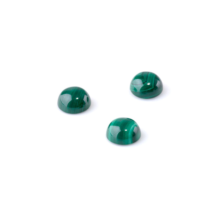 Malachite 10mm A Grade Coin Cabochon