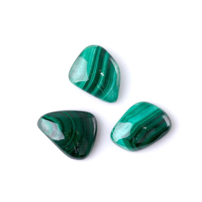 Malachite 12-17x16-21mm A Grade Small Free Form Cabochon
