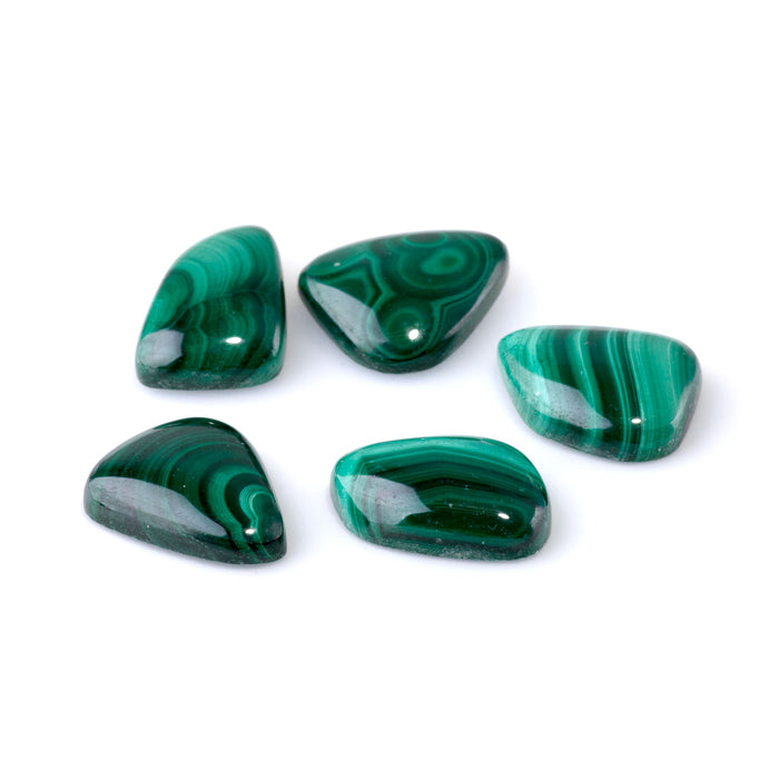 Malachite 12-17x16-21mm A Grade Small Free Form Cabochon