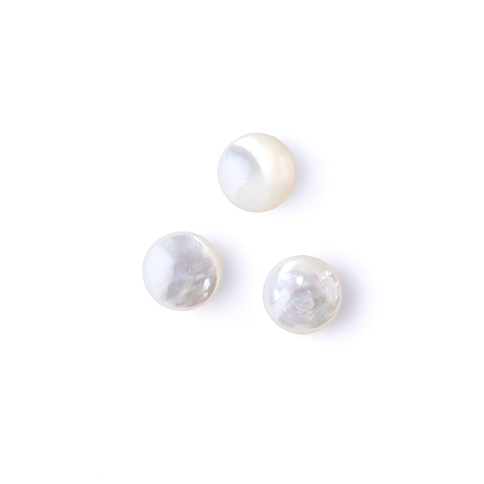 Mother of Pearl 10mm A Grade Coin Cabochon