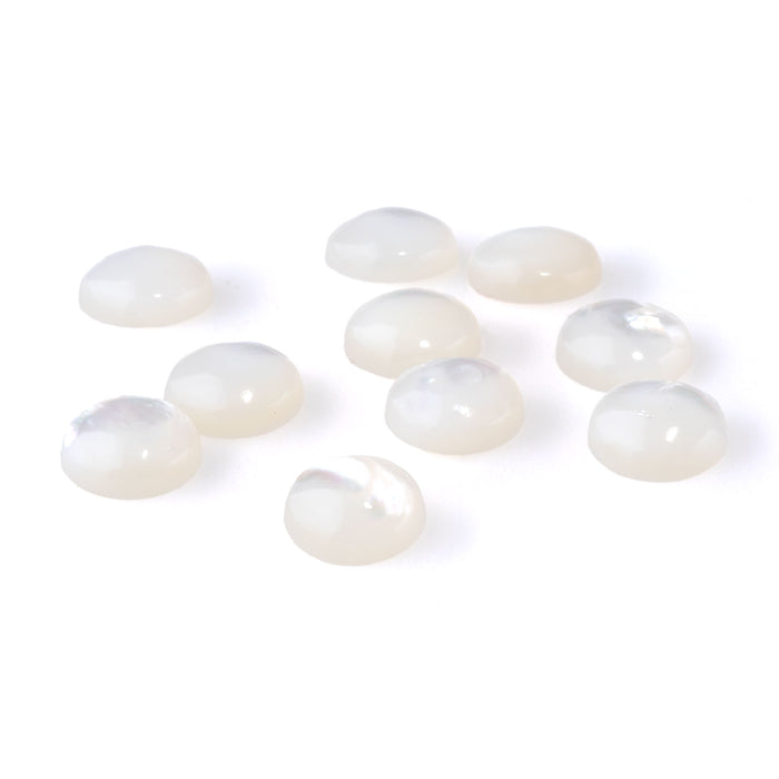 Mother of Pearl 10mm A Grade Coin Cabochon
