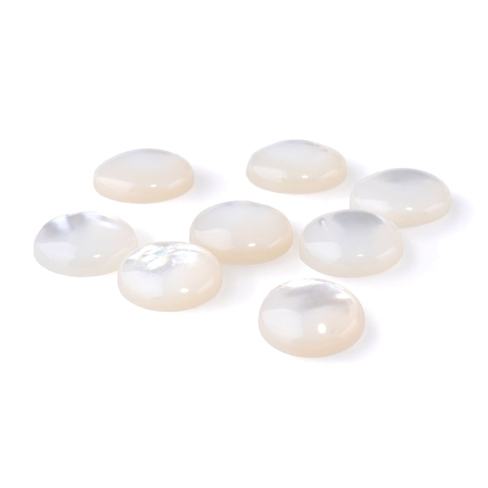 Mother of Pearl 12mm A Grade Coin Cabochon