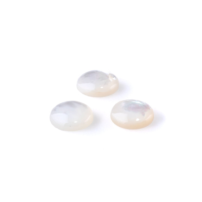 Mother of Pearl 12mm A Grade Coin Cabochon