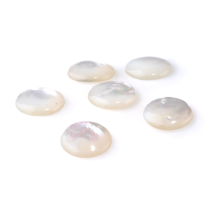 Mother of Pearl 15mm A Grade Coin Cabochon