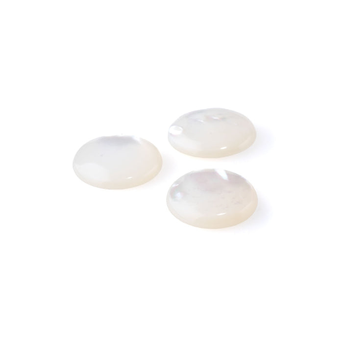 Mother of Pearl 15mm A Grade Coin Cabochon