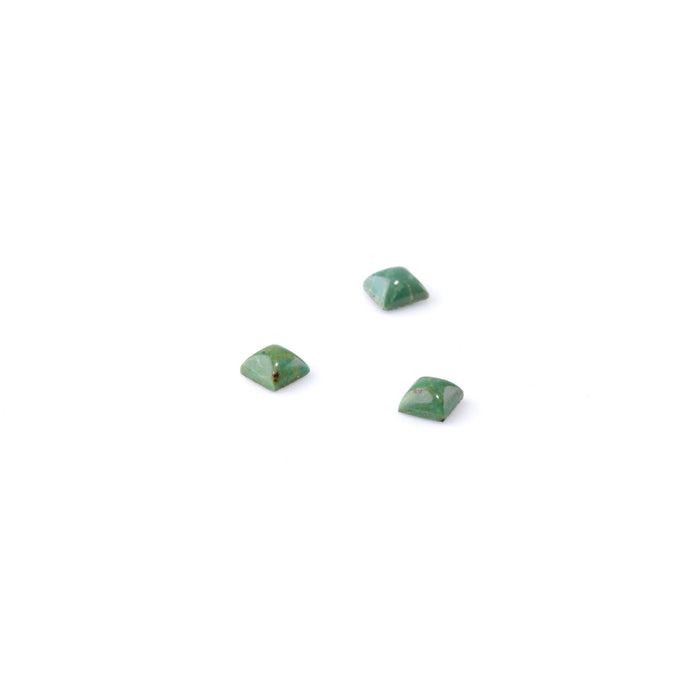 Hubei Turquoise 4mm Square Cabochon