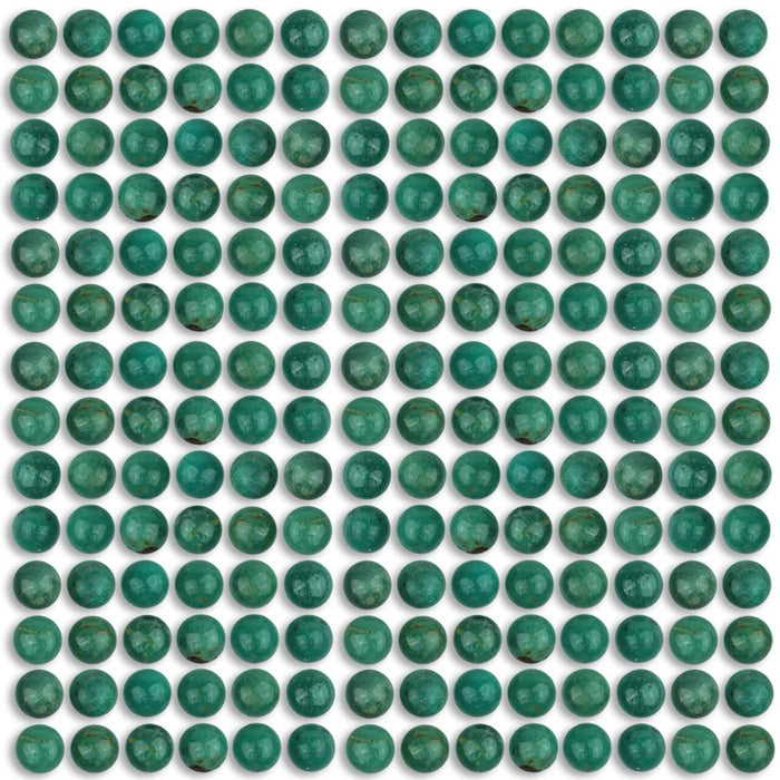 Hubei Turquoise 5mm Coin Cabochon