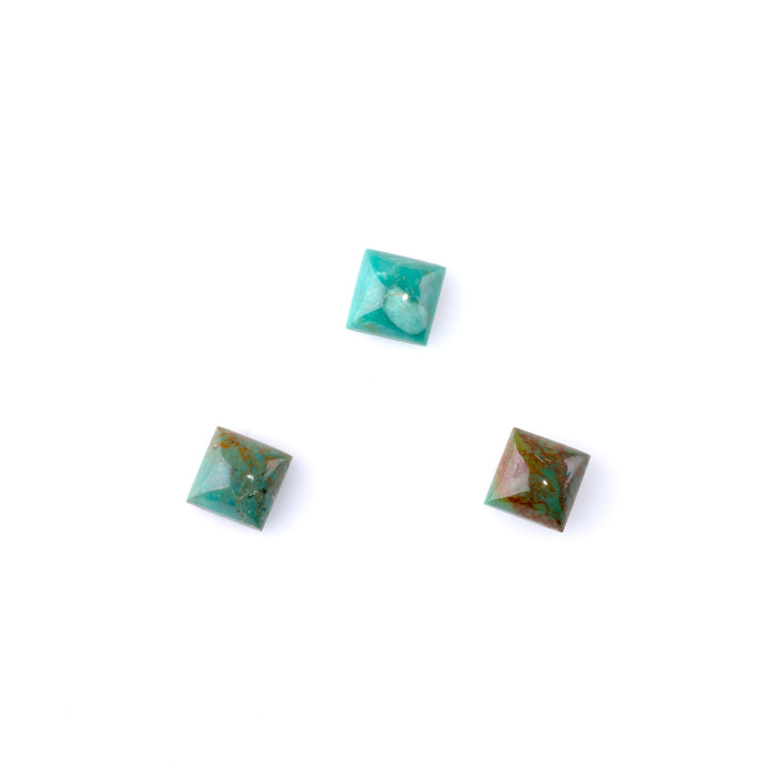 Hubei Turquoise 6mm Square Cabochon