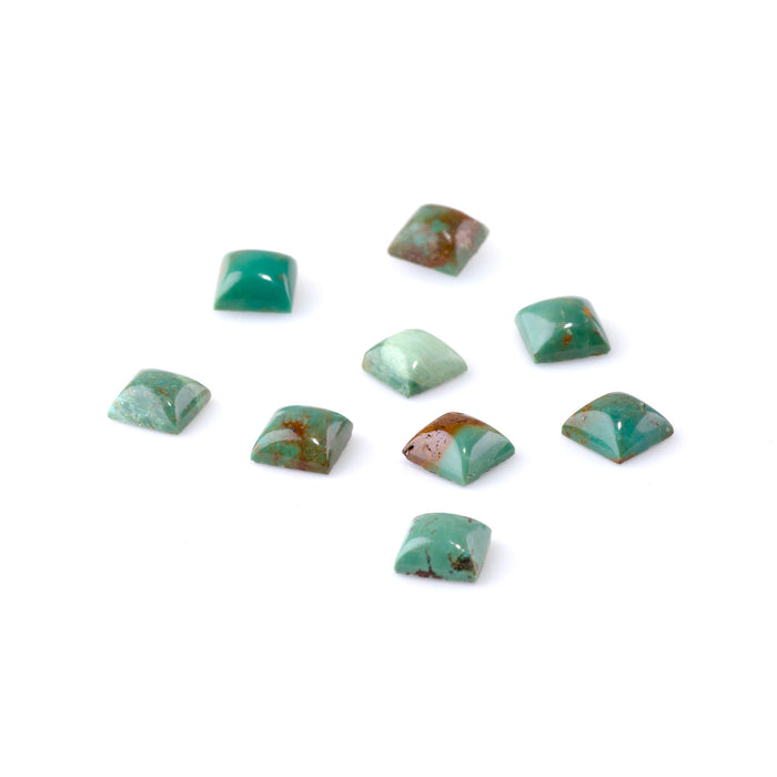 Hubei Turquoise 6mm Square Cabochon
