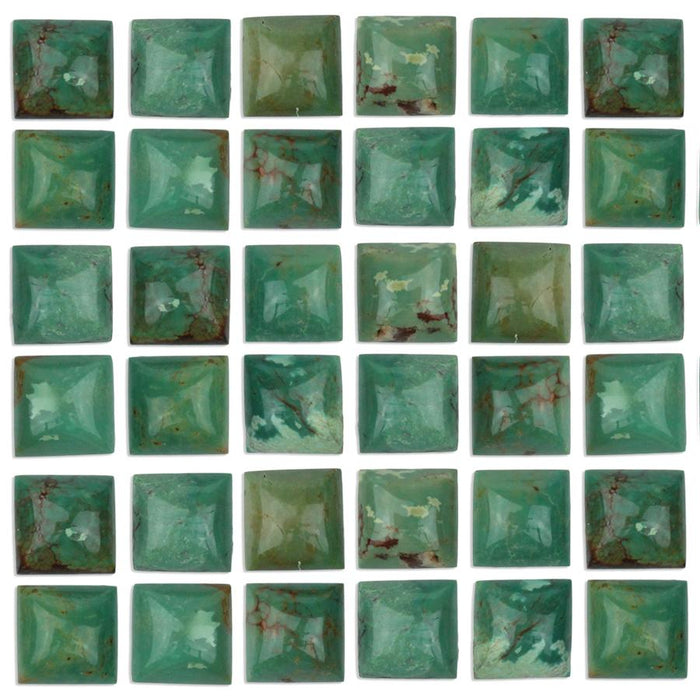 Hubei Turquoise 6mm Square Cabochon