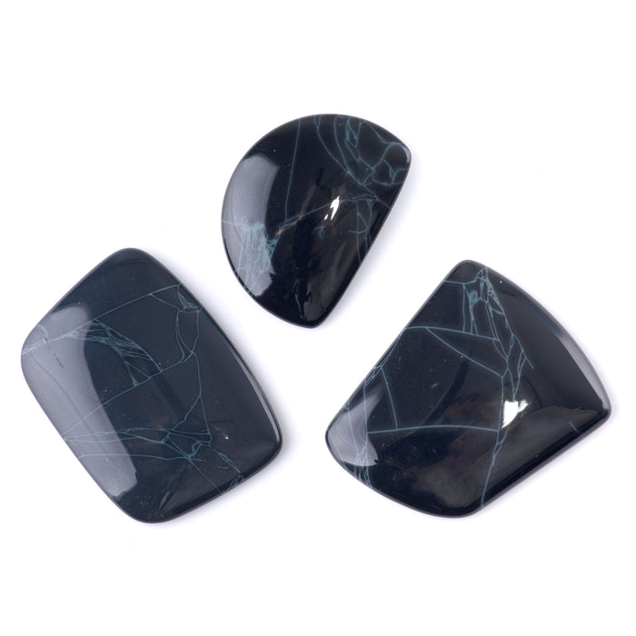Spiderweb Obsidian 24-32x35-45mm AAAA Grade Free Form Cabochon