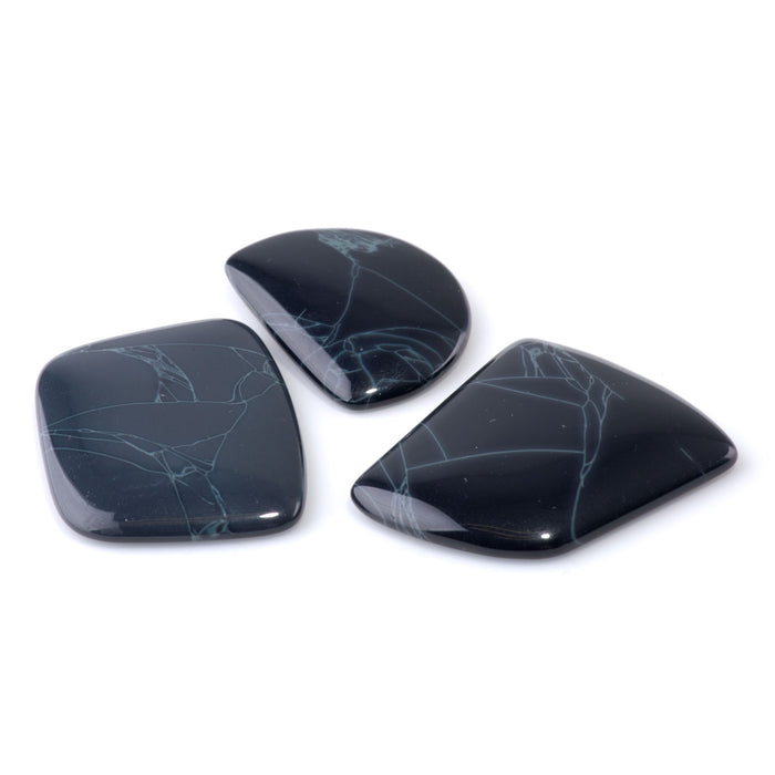 Spiderweb Obsidian 24-32x35-45mm AAAA Grade Free Form Cabochon