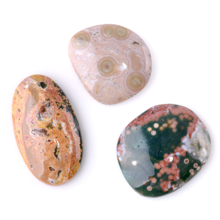 Ocean Jasper 16-23x28-39mm A Grade Small Free Form Cabochon