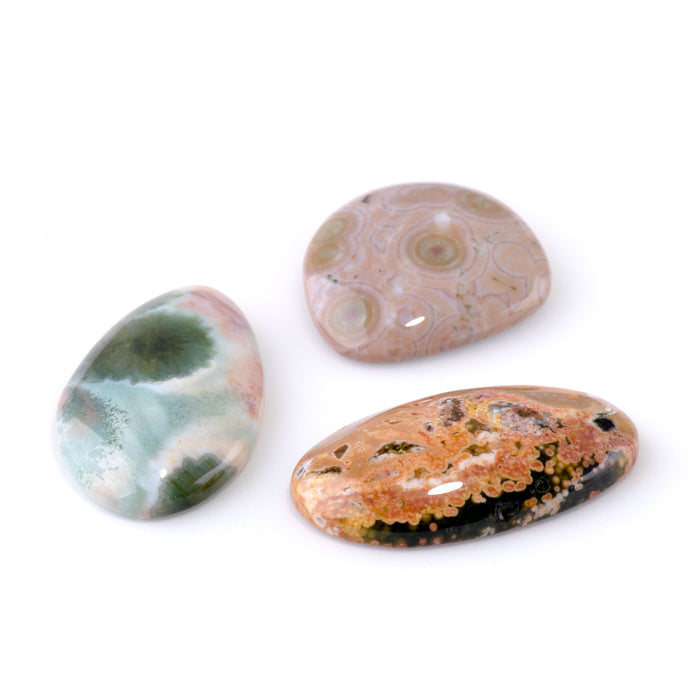 Ocean Jasper 16-23x28-39mm A Grade Small Free Form Cabochon