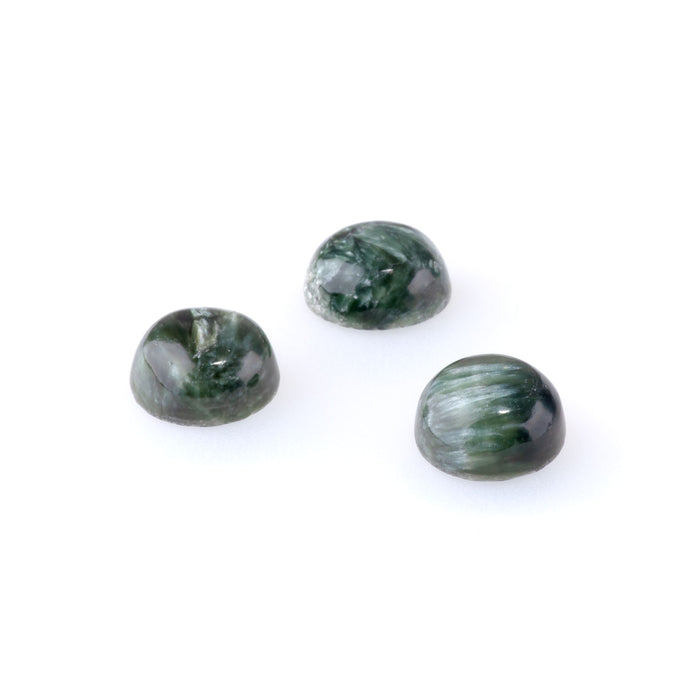 Seraphinite 12mm A Grade Coin Cabochon