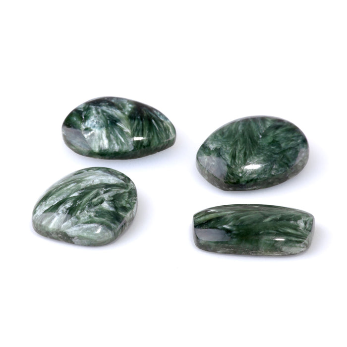 Seraphinite 14-19x15-31mm A Grade Small Free Form Cabochon