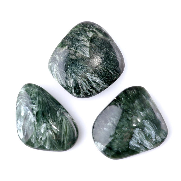 Seraphinite 23-27x22-28mm A Grade Medium Free Form Cabochon