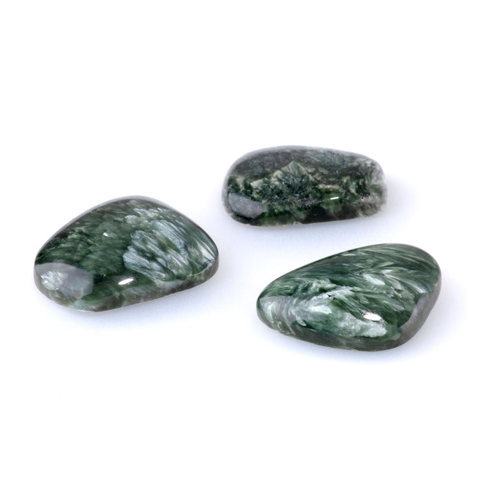 Seraphinite 23-27x22-28mm A Grade Medium Free Form Cabochon