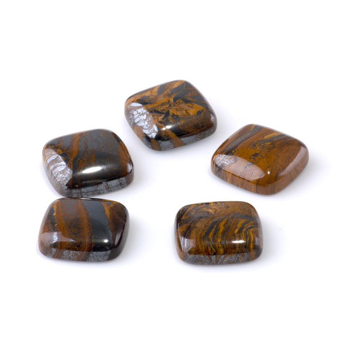 TIger Iron 16mm A Grade Square Cabochon