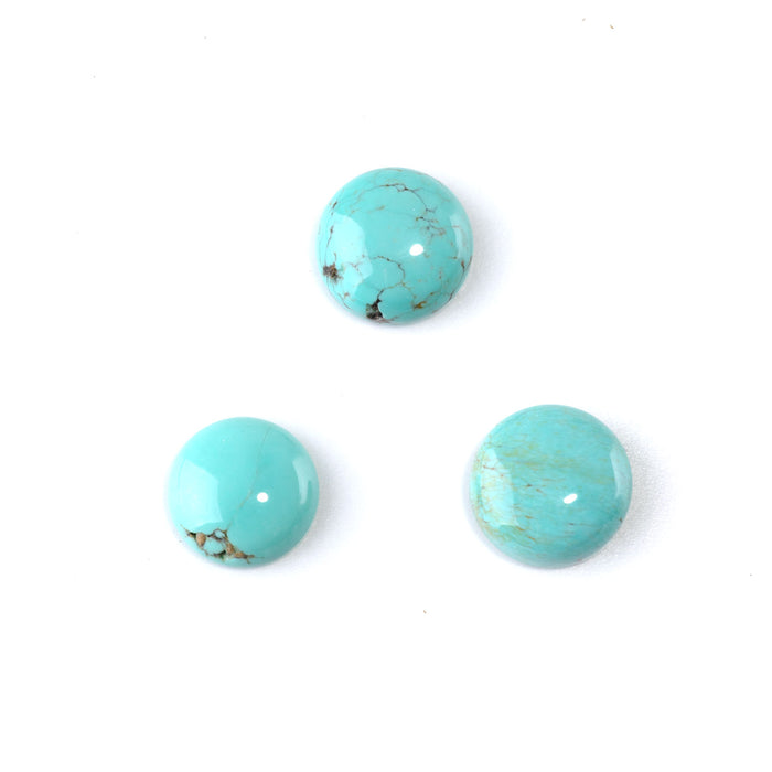 Chilean Turquoise 13-14mm Coin Cabochon