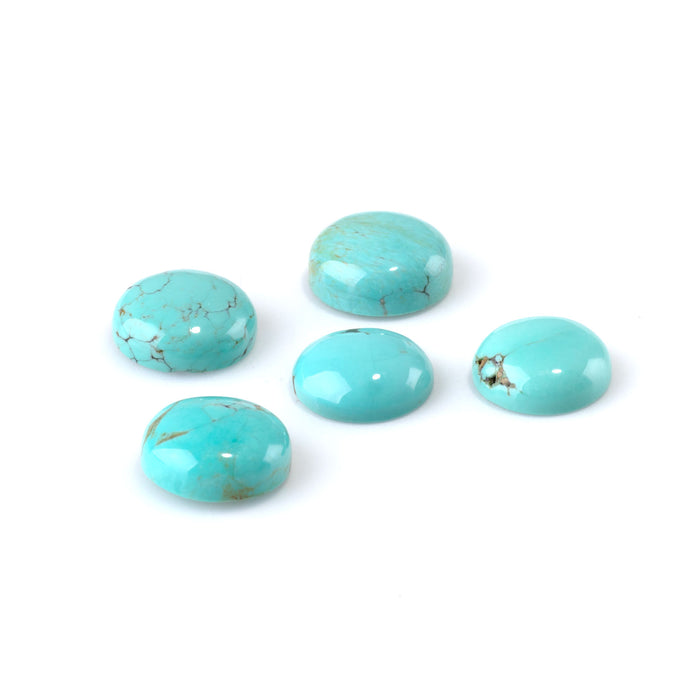 Chilean Turquoise 13-14mm Coin Cabochon