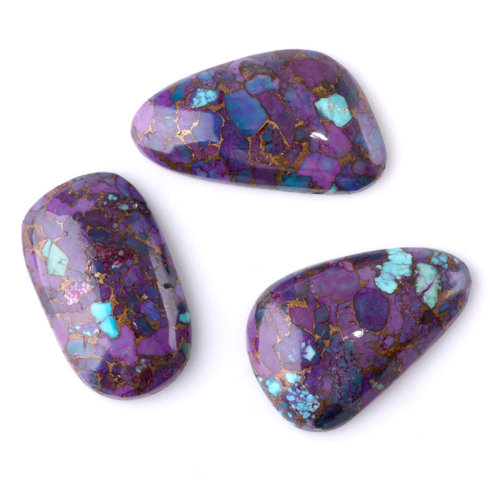 Mohave Purple Turquoise 14-16x28-31mm A Grade Medium Free Form Cabochon