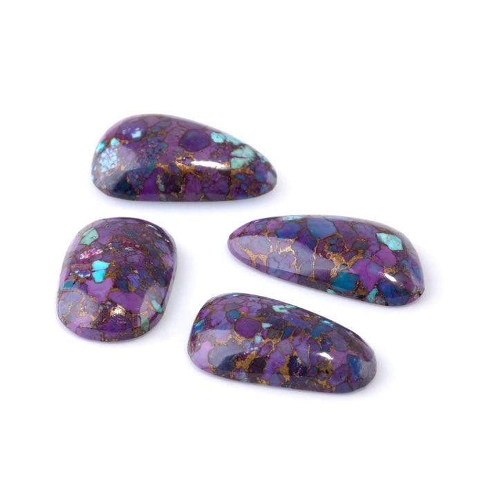 Mohave Purple Turquoise 14-16x28-31mm A Grade Medium Free Form Cabochon