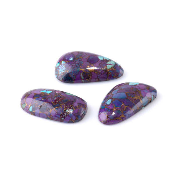 Mohave Purple Turquoise 14-16x28-31mm A Grade Medium Free Form Cabochon