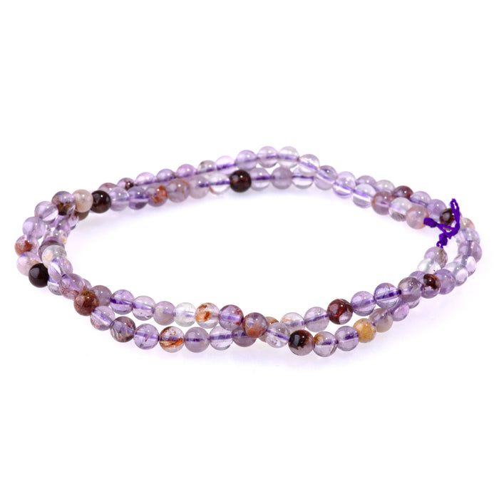 Cacoxenite 4mm Round - 15-16 Inch