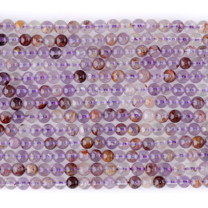 Cacoxenite 4mm Round - 15-16 Inch