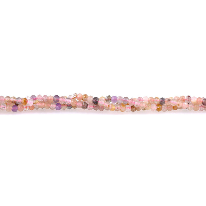 Cacoxenite 3x4mm Rondelle Faceted - 15-16 Inch