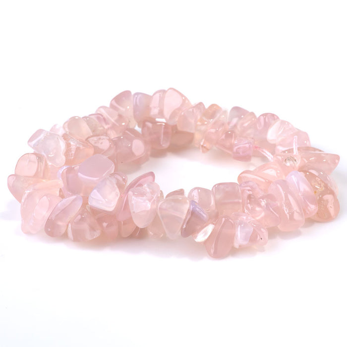 Chalcedony Pink 10-20mm Chips - 15-16 inch