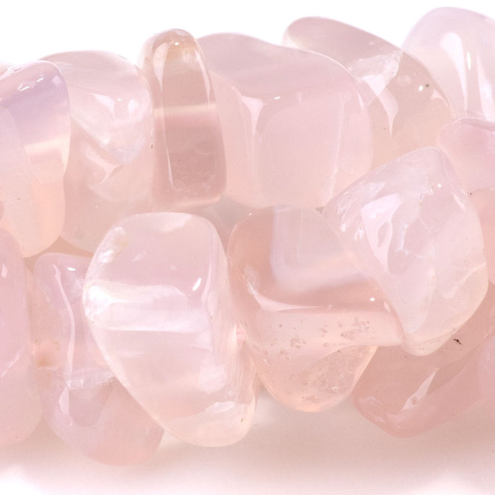 Chalcedony Pink 10-20mm Chips - 15-16 inch