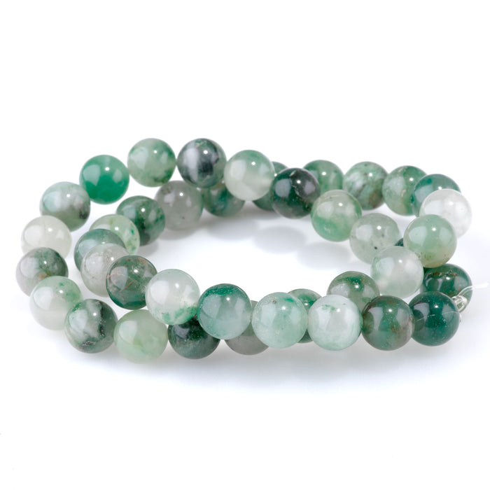 Green Chalcedony 10mm Round - 15-16 Inch