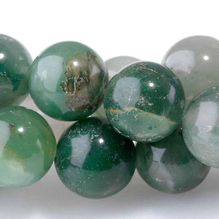 Green Chalcedony 10mm Round - 15-16 Inch