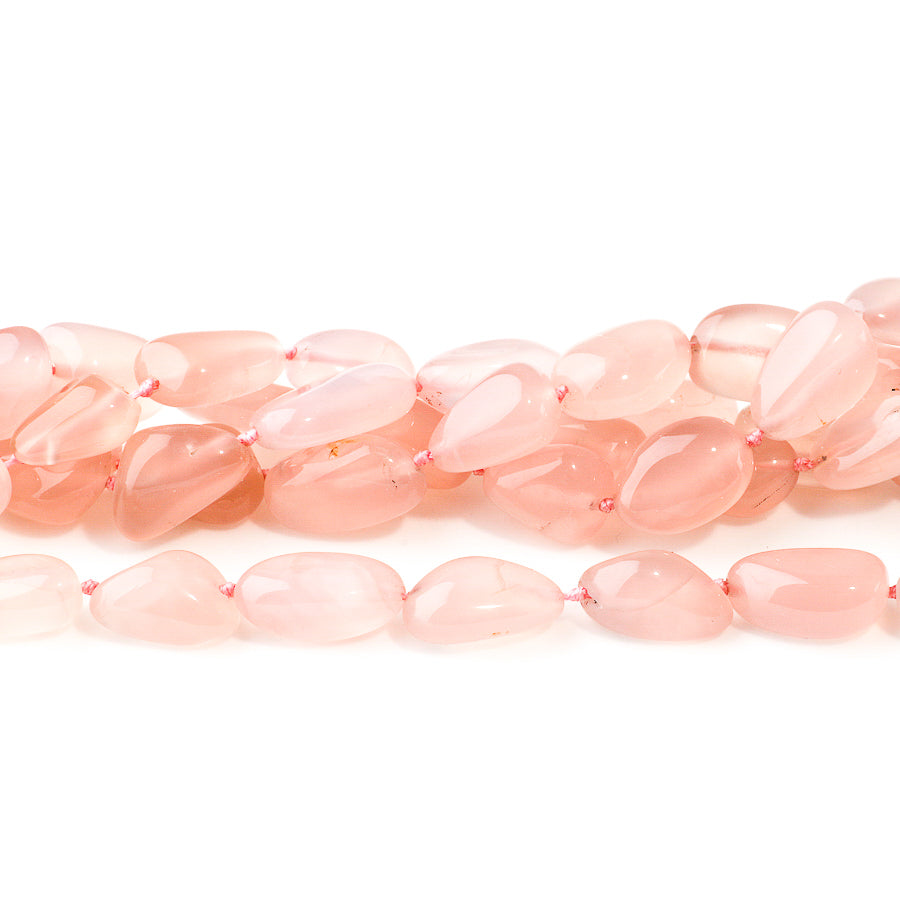 Pink Chalcedony Nugget 14-18mm - 15-16 Inch