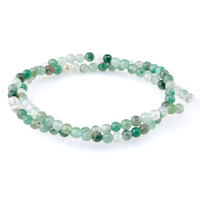 Green Chalcedony 4mm Round - 15-16 Inch
