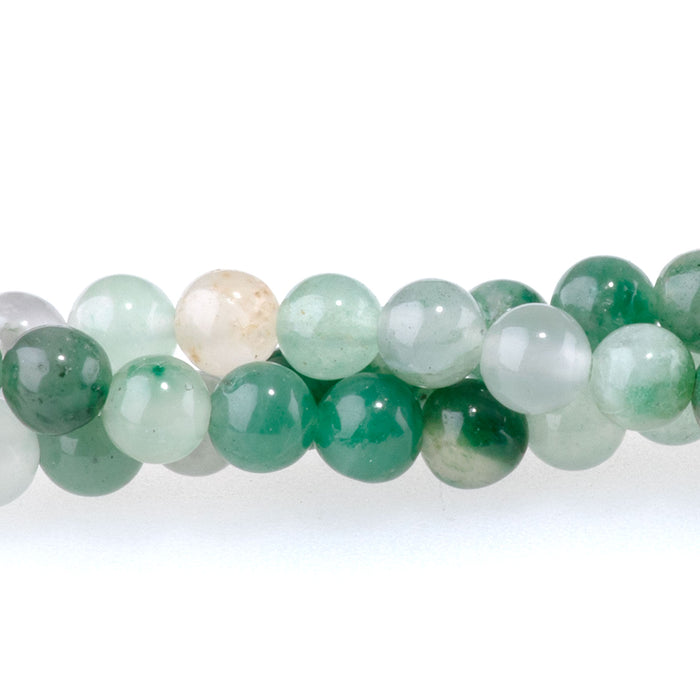 Green Chalcedony 4mm Round - 15-16 Inch