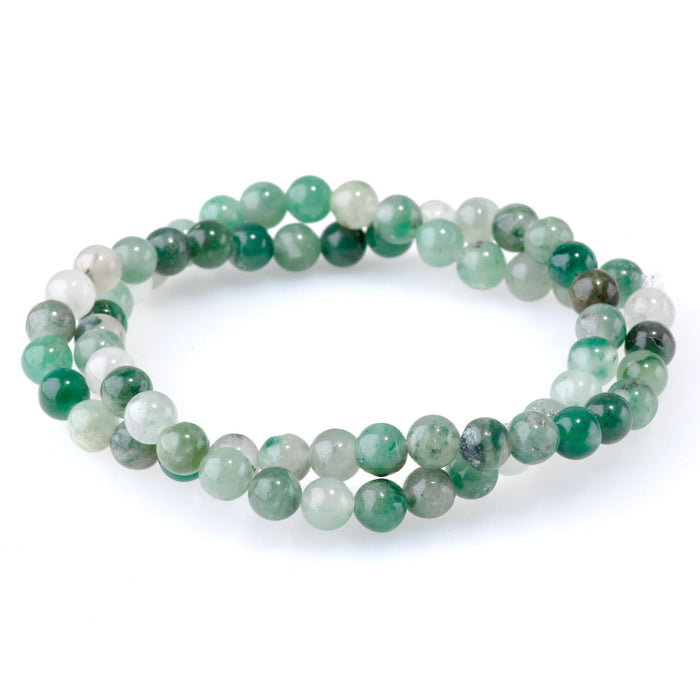 Green Chalcedony 6mm Round - 15-16 Inch