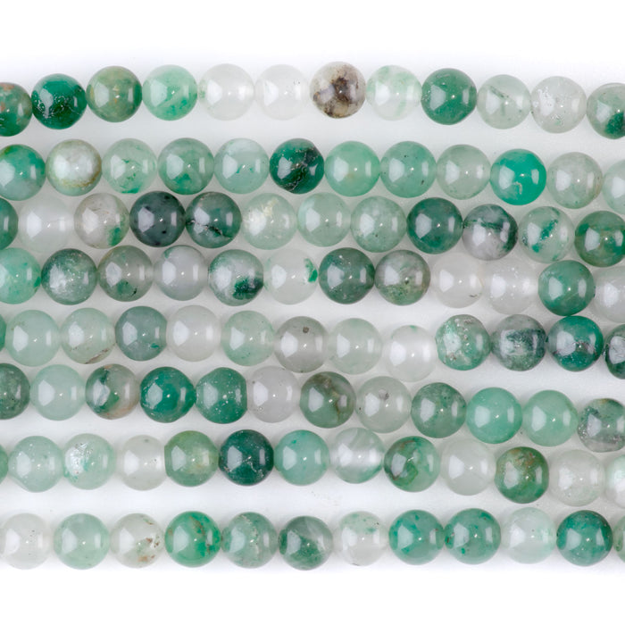 Green Chalcedony 6mm Round - 15-16 Inch